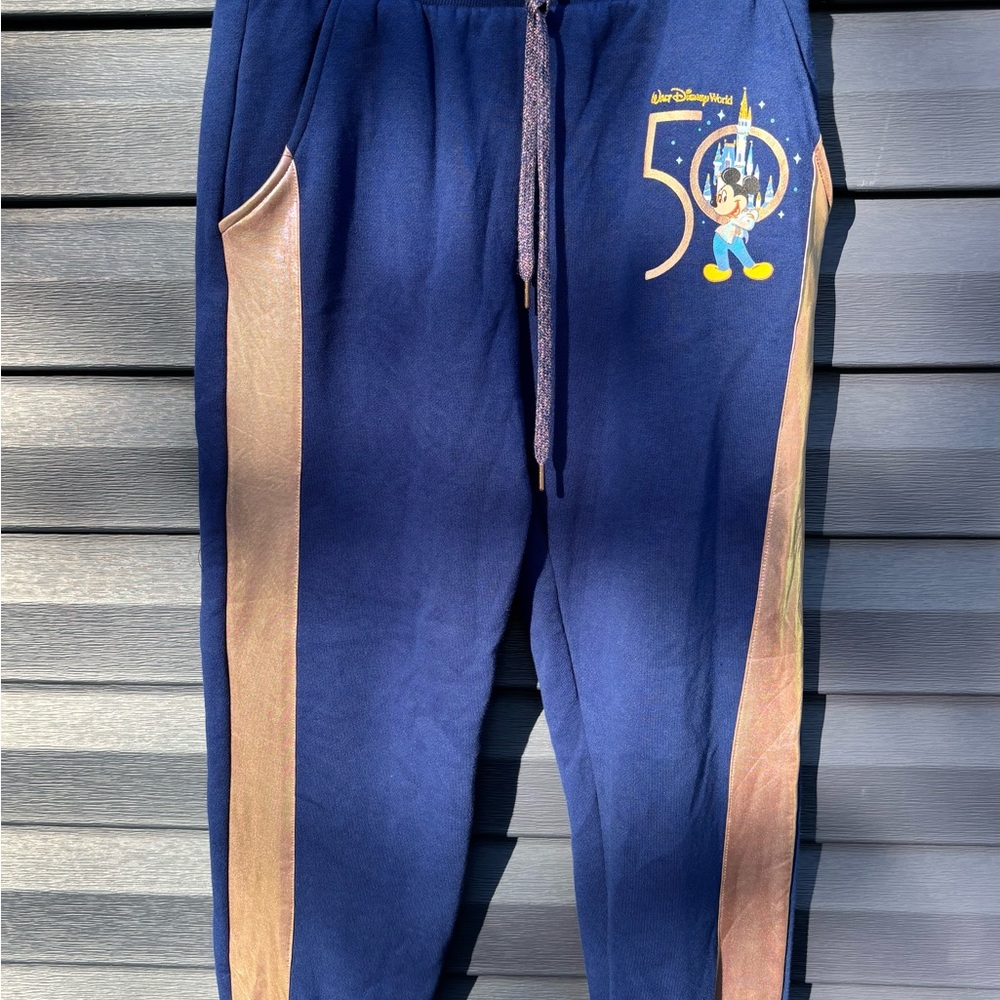 Disney 50th Anniversary Royal Blue Joggers